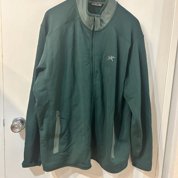 Arc’teryx Kyanite Dark Green Men’s Fleece full zipper jacket XXL new w/o tags - Picture 2 of 5